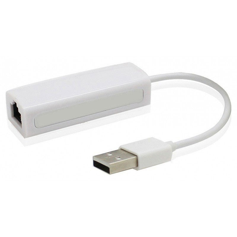 Adaptateur USB 2.0 Vers RJ45 - Blanc