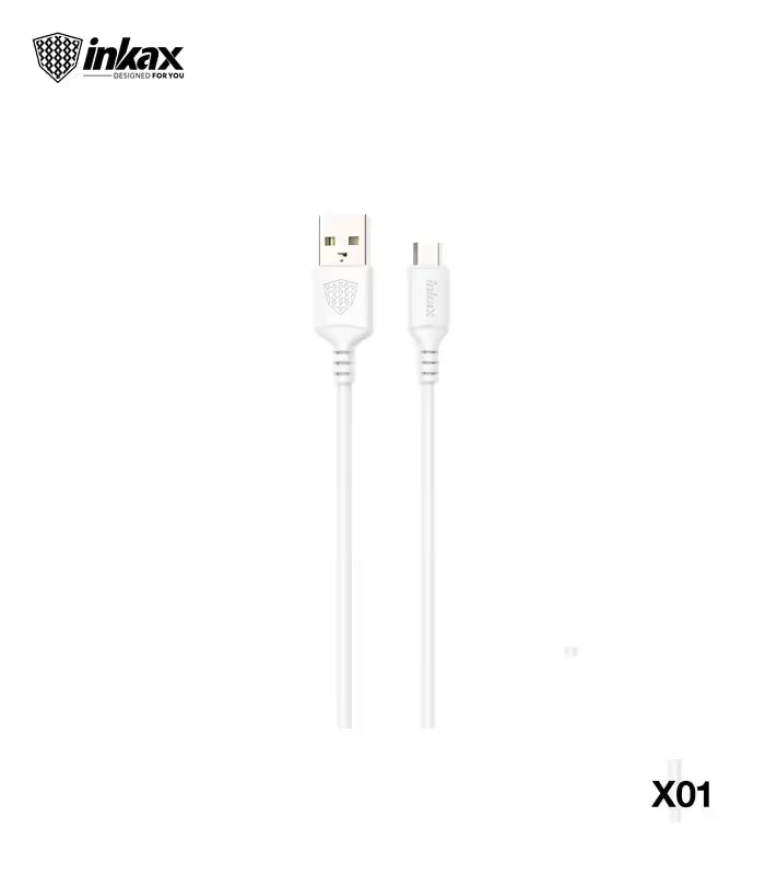 Câble USB vers Type C Inkax X01 - Blanc