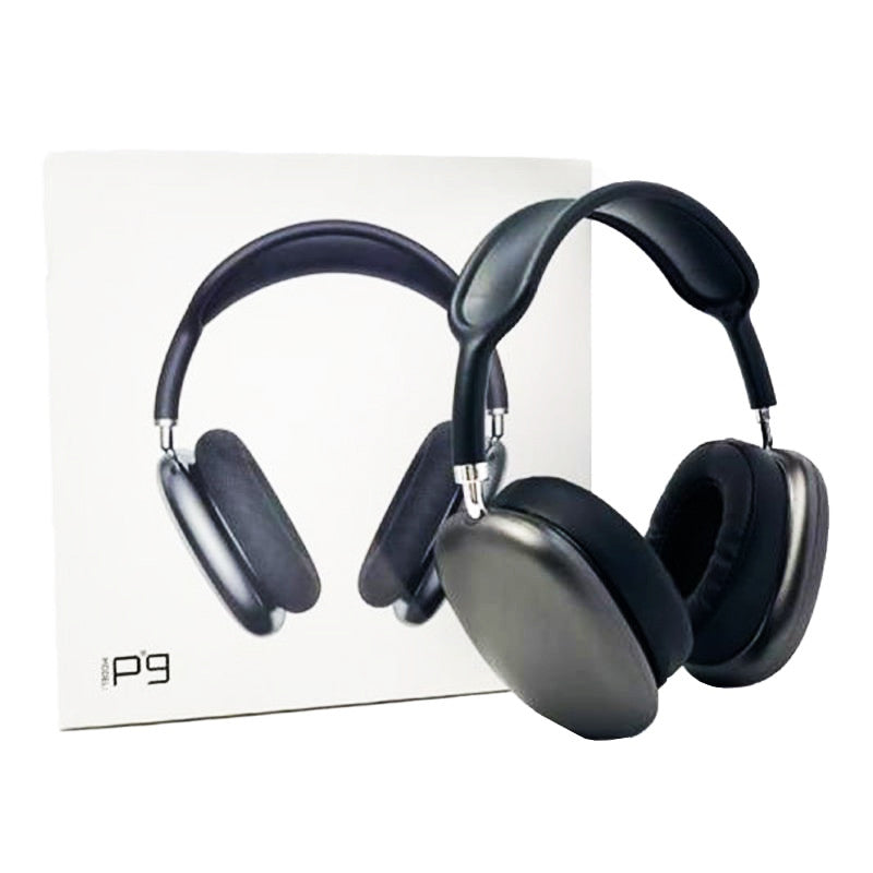 Casque Sans Fil P9 Bluetooth Avec Emplacement Carte Mémoire Noir