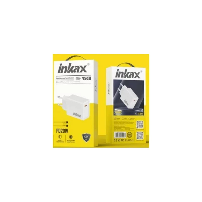 Chargeur secteur Inkax Y09 PD20W Type C