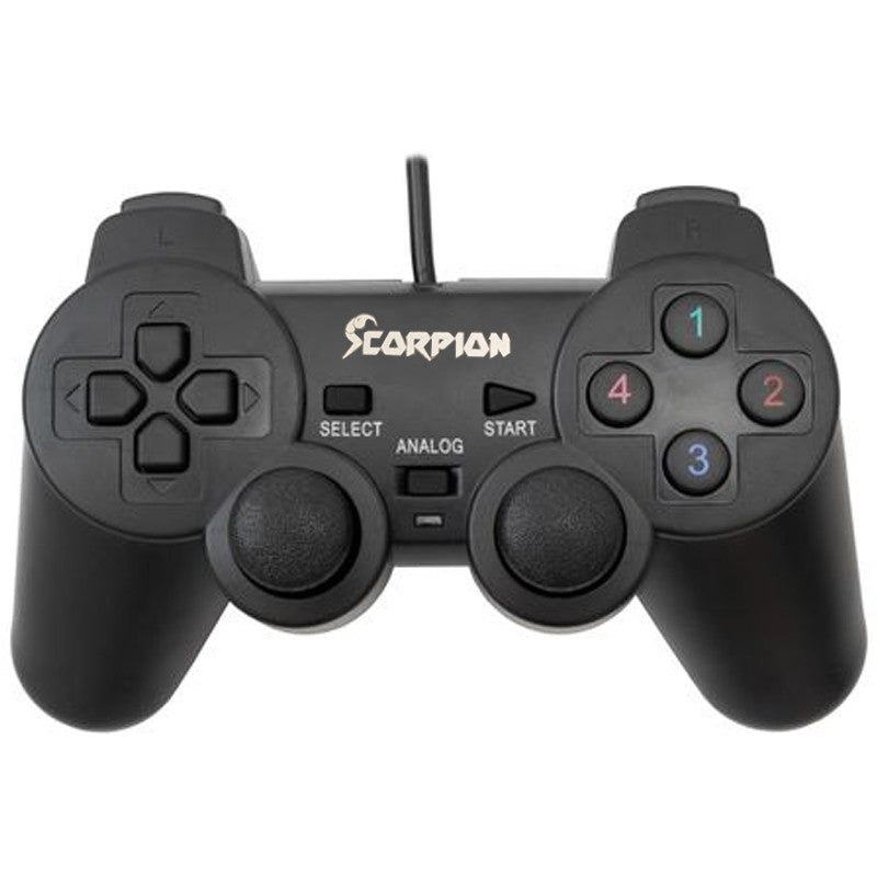 Manette De Jeux Filaire Scorpion SJ208-1 Noir